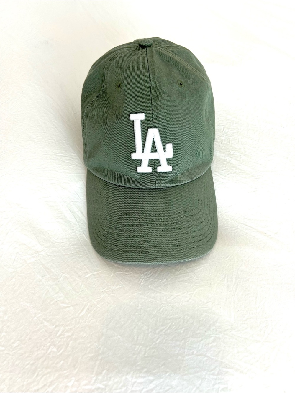 LA Logo Baseball Cap - Olive Green